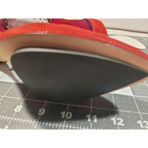 Size 8 Calvin Klein Tanda Scratch Ankle Suede Pumps - Picture 12 of 16